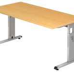 HAMMERBACHER höhenverstellbarer Schreibtisch VOS16/6/S buche