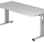 HAMMERBACHER höhenverstellbarer Schreibtisch VOS16/5/S lichtgrau