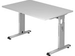 HAMMERBACHER höhenverstellbarer Schreibtisch VOS12/5/S lichtgrau