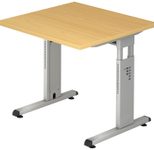 HAMMERBACHER höhenverstellbarer Schreibtisch VOS08/6/S buche