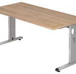 HAMMERBACHER höhenverstellbarer Schreibtisch VOS16/N/S nussbaum