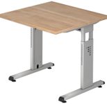 HAMMERBACHER höhenverstellbarer Schreibtisch VOS08/N/S nussbaum
