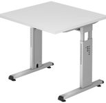 HAMMERBACHER höhenverstellbarer Schreibtisch VOS08/W/S weiß