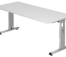 HAMMERBACHER höhenverstellbarer Schreibtisch VOS19/W/S weiß
