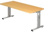 HAMMERBACHER höhenverstellbarer Schreibtisch VOS19/6/S buche