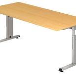HAMMERBACHER höhenverstellbarer Schreibtisch VOS19/6/S buche