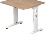 HAMMERBACHER höhenverstellbarer Schreibtisch VOS08/N/W nussbaum