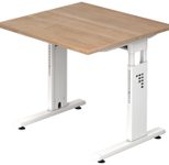 HAMMERBACHER höhenverstellbarer Schreibtisch VOS08/N/W nussbaum