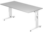 HAMMERBACHER höhenverstellbarer Schreibtisch VOS16/5/W lichtgrau