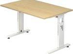 HAMMERBACHER höhenverstellbarer Schreibtisch VOS12/3/W ahorn