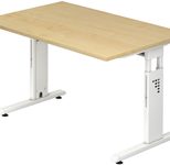 HAMMERBACHER höhenverstellbarer Schreibtisch VOS12/3/W ahorn