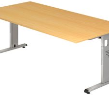 HAMMERBACHER höhenverstellbarer Schreibtisch VOS2E/6/S buche