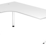 HAMMERBACHER VOS82/W/W höhenverstellbarer Schreibtisch 65 - 85 cm weiß / weiß