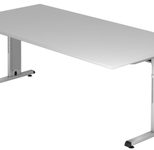 HAMMERBACHER höhenverstellbarer Schreibtisch VOS2E/5/S lichtgrau