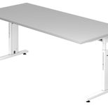 HAMMERBACHER höhenverstellbarer Schreibtisch VOS19/5/W lichtgrau