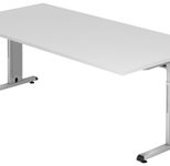 HAMMERBACHER höhenverstellbarer Schreibtisch VOS2E/W/S weiß