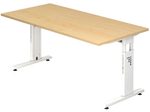 HAMMERBACHER höhenverstellbarer Schreibtisch VOS16/3/W ahorn