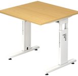 HAMMERBACHER höhenverstellbarer Schreibtisch VOS08/6/W buche