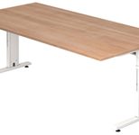 HAMMERBACHER höhenverstellbarer Schreibtisch VOS2E/N/W nussbaum