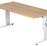 HAMMERBACHER höhenverstellbarer Schreibtisch VOS16/E/W eiche