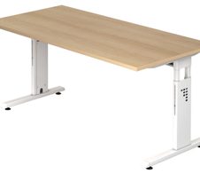 HAMMERBACHER höhenverstellbarer Schreibtisch VOS16/E/W eiche