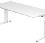 HAMMERBACHER höhenverstellbarer Schreibtisch VOS19/W/W weiß