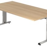 HAMMERBACHER höhenverstellbarer Schreibtisch VOS2E/E/S eiche