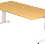 HAMMERBACHER höhenverstellbarer Schreibtisch VOS2E/6/W buche