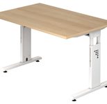 HAMMERBACHER höhenverstellbarer Schreibtisch VOS12/E/W eiche