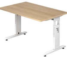 HAMMERBACHER höhenverstellbarer Schreibtisch VOS12/E/W eiche