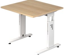 HAMMERBACHER höhenverstellbarer Schreibtisch VOS08/E/W eiche