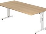 HAMMERBACHER höhenverstellbarer Schreibtisch VOS2E/E/W eiche