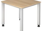 HAMMERBACHER höhenverstellbarer Schreibtisch VQS08/E/S eiche