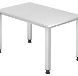 HAMMERBACHER höhenverstellbarer Schreibtisch VQS12/W/S weiß