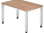 HAMMERBACHER höhenverstellbarer Schreibtisch VQS12/N/S nussbaum