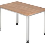 HAMMERBACHER höhenverstellbarer Schreibtisch VQS12/N/S nussbaum