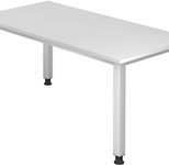 HAMMERBACHER höhenverstellbarer Schreibtisch VQS16/W/S weiß