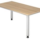 HAMMERBACHER höhenverstellbarer Schreibtisch VQS16/E/S eiche