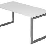 HAMMERBACHER höhenverstellbarer Schreibtisch VRS16/W/G weiß