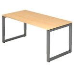 HAMMERBACHER höhenverstellbarer Schreibtisch VRS16/3/G ahorn