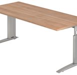 HAMMERBACHER höhenverstellbarer Schreibtisch VUS19/N/S nussbaum