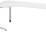 HAMMERBACHER Schreibtisch VBS82/W/S weiß