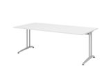 HAMMERBACHER Schreibtisch VBS2E/W/S weiß