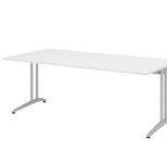 HAMMERBACHER Schreibtisch VBS2E/W/S weiß