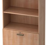 HAMMERBACHER Regalschrank 7300 SG, V7300/N/N/SG nussbaum