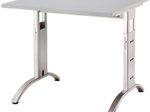 HAMMERBACHER höhenverstellbarer Schreibtisch VFS08/5/S lichtgrau