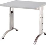 HAMMERBACHER höhenverstellbarer Schreibtisch VFS08/5/S lichtgrau