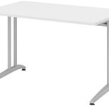HAMMERBACHER Schreibtisch VBS12/W/S weiß