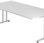 HAMMERBACHER Schreibtisch VNS2E/W/S weiß