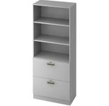 HAMMERBACHER Regalschrank 7300 SG, V7300/5/5/SG lichtgrau